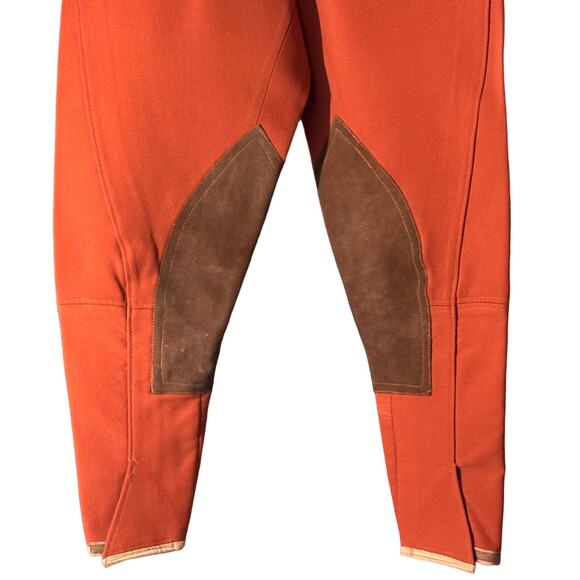 Harry Hall Womens Vintage Riding Equestrian Jodhpurs Pants Leather Patches - Picture 2 of 9